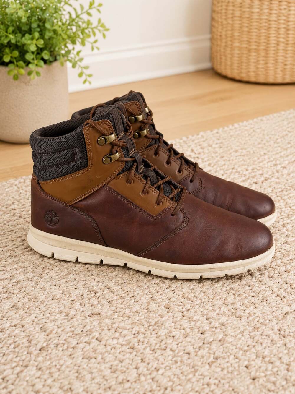 Timberland Graydon Memory Foam Water Resistant Sneaker Boots Brown Men’s 9.5